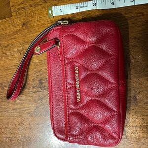 Vera Bradley Red Quilted Wristlet